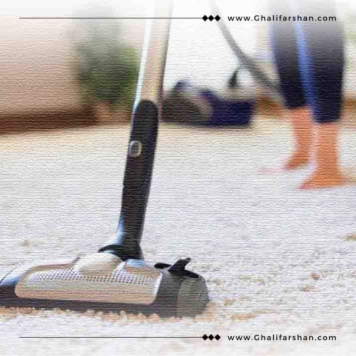تمیز کردن فرش روشن یا فرش سفید