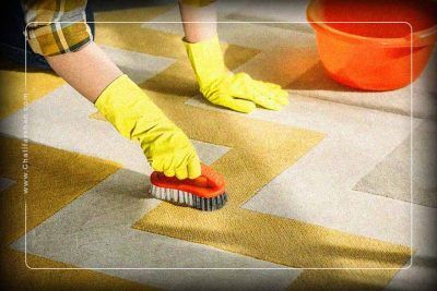 تمیز کردن فرش روشن - خرید فرش کاشان 