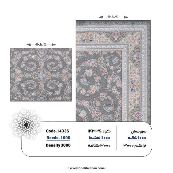 خرید فرش ماشینی کد 1433S فرش برند فروشگاه آنلاین فرش ماشینی | فرش کاشان