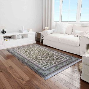 خرید فرش افشان کرم سبز 700 شانه کد 7073