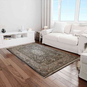 فرش ماشینی 700 شانه طرح گلزار کد 7038