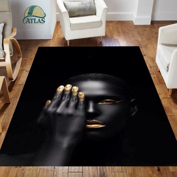 فرشینه مخمل طرح چهره کد 55031 فرشینه طرح چهره فروشگاه آنلاین فرش ماشینی | فرش کاشان | قالی فرشان