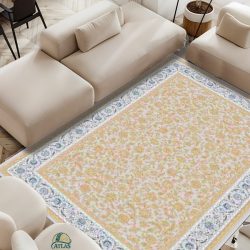 فرش مدرن طرح فرش افشان رنگ نقره ای کد 9077 فرشینه طرح فرش فروشگاه آنلاین فرش ماشینی | فرش کاشان