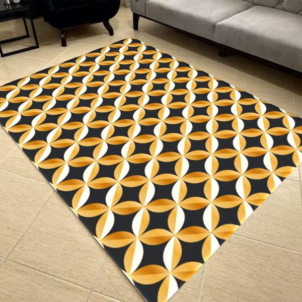 فرش مدرن طرح اشکال هندسی کد a-57211 فرشینه راهرویی فروشگاه آنلاین فرش ماشینی | فرش کاشان