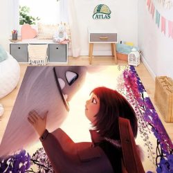 فرشینه کودک طرح کارتون پا کوچولو کد 40284 فرشینه اتاق کودک فروشگاه آنلاین فرش ماشینی | فرش کاشان