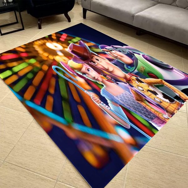 فرشینه کودک طرح کارتون داستان اسباب بازی ها، کد 40289 فرشینه اتاق کودک فروشگاه آنلاین فرش ماشینی | فرش کاشان
