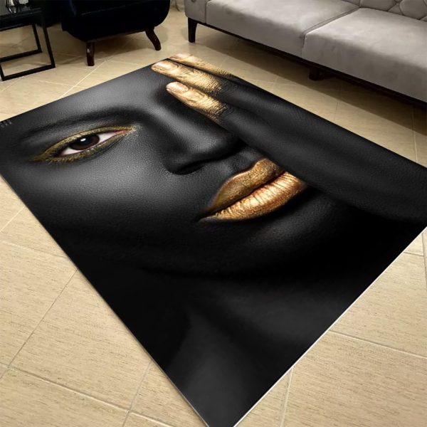 فرشینه مخمل طرح چهره کد 55006 فرشینه طرح چهره فروشگاه آنلاین فرش ماشینی | فرش کاشان