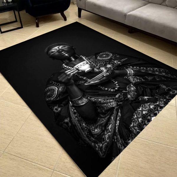فرشینه مخمل طرح چهره کد 55129 فرشینه طرح چهره فروشگاه آنلاین فرش ماشینی | فرش کاشان