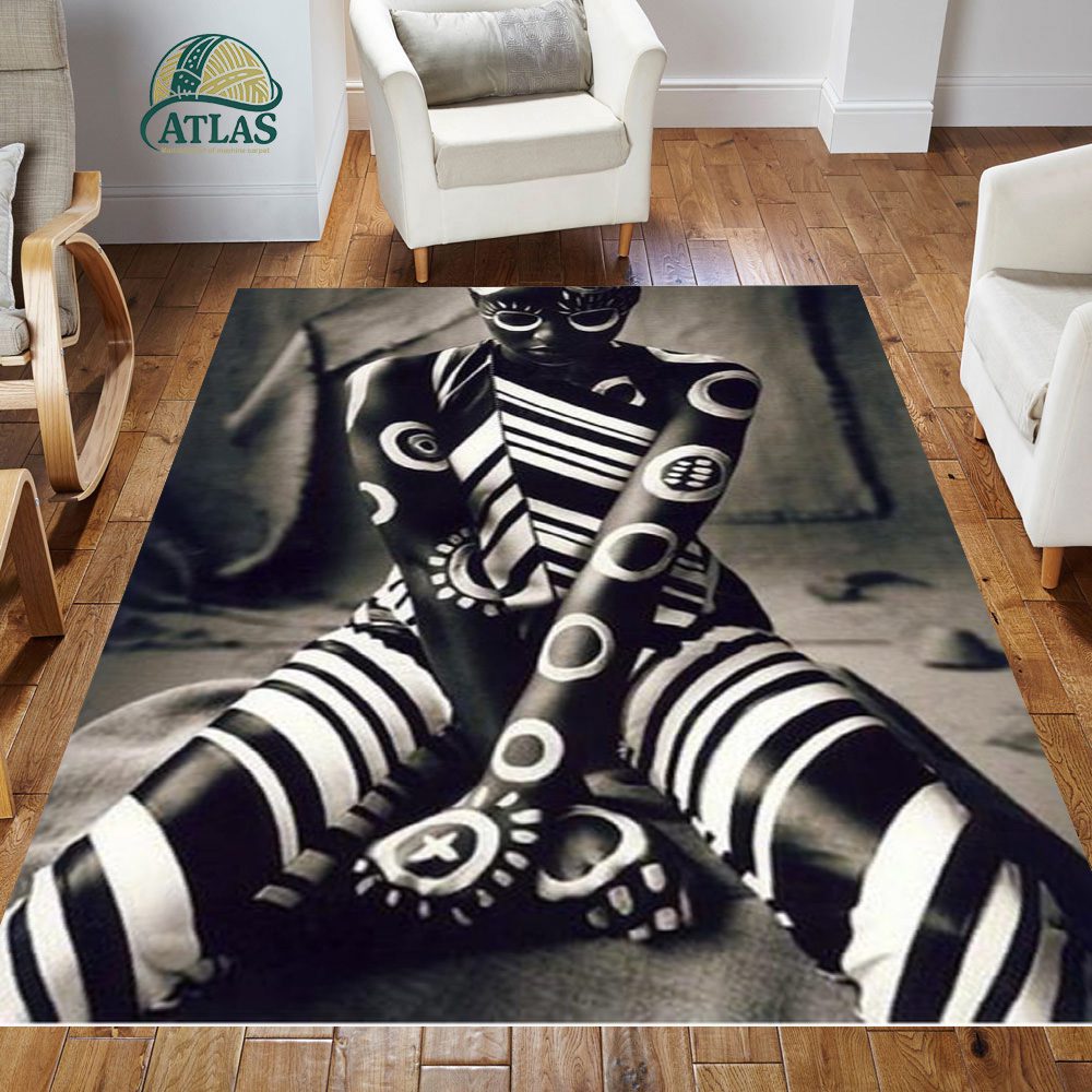 فرشینه مخمل طرح چهره کد 55017