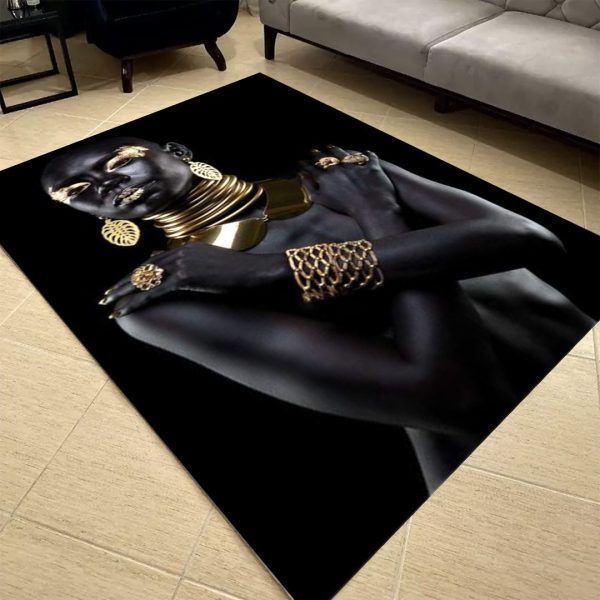 فرشینه مخمل طرح چهره کد 55034 فرشینه طرح چهره فروشگاه آنلاین فرش ماشینی | فرش کاشان