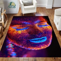 فرشینه مخمل طرح چهره کد 55035 فرشینه طرح چهره فروشگاه آنلاین فرش ماشینی | فرش کاشان