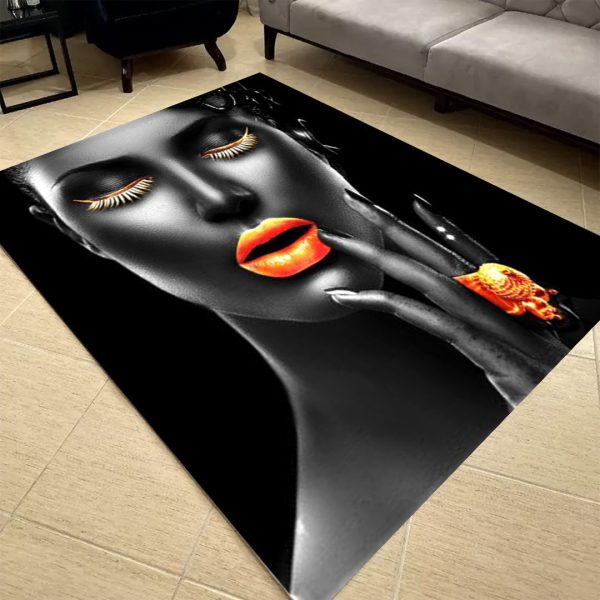 فرشینه مخمل طرح چهره کد 55041 فرشینه طرح چهره فروشگاه آنلاین فرش ماشینی | فرش کاشان | قالی فرشان 2