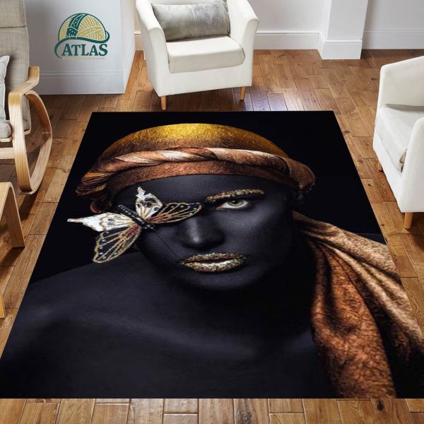 فرشینه مخمل طرح چهره کد 55055 فرشینه طرح چهره فروشگاه آنلاین فرش ماشینی | فرش کاشان