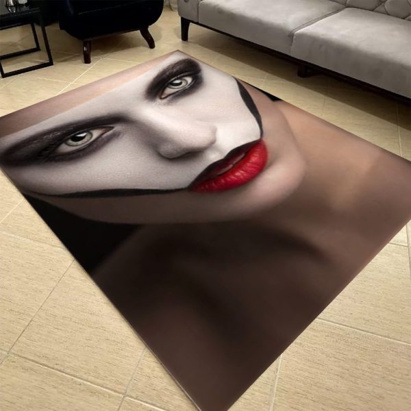 فرشینه مخمل طرح چهره کد 55060 فرشینه طرح چهره فروشگاه آنلاین فرش ماشینی | فرش کاشان | قالی فرشان 2