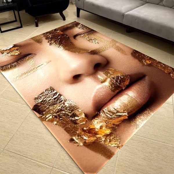 فرشینه مخمل طرح چهره کد 55091 فرشینه طرح چهره فروشگاه آنلاین فرش ماشینی | فرش کاشان 2
