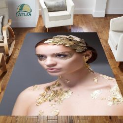 فرشینه مخمل طرح چهره کد 55093 فرشینه طرح چهره فروشگاه آنلاین فرش ماشینی | فرش کاشان