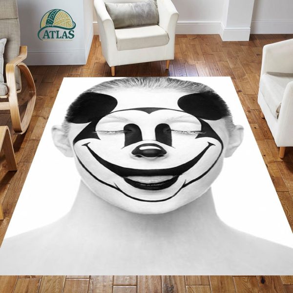 فرشینه مخمل طرح چهره کد 55094 فرشینه طرح چهره فروشگاه آنلاین فرش ماشینی | فرش کاشان