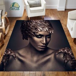 فرشینه مخمل طرح چهره کد 55095 فرشینه طرح چهره فروشگاه آنلاین فرش ماشینی | فرش کاشان
