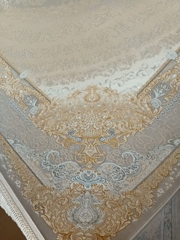 خرید فرش ماشینی 1200 شانه برجسته فیلی طرح تاج فرش جهان فروشگاه آنلاین فرش ماشینی | فرش کاشان